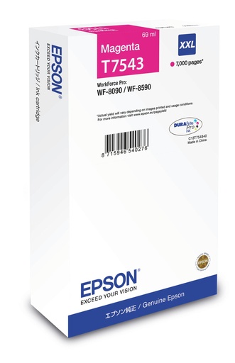 [19070] [C13T75434N] EPSON Cartucho Magenta XXL 7000p WF-8x90