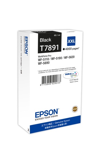 [18581] [C13T789140] EPSON Cartucho Negro 79XXL 4000 paginas WorkForce Pro WF-5xxx Series