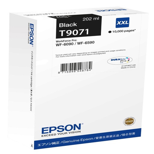 [32000] [C13T90714N] Epson WF-6xxx Cartucho negro XXL