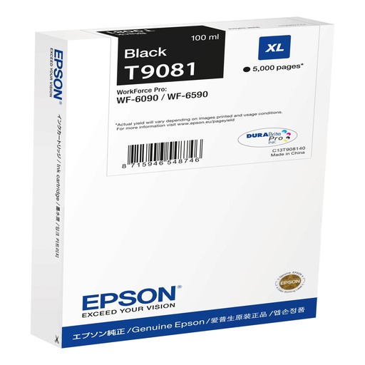 [32004] [C13T90814N] Epson WF-6590DWF/WF-6090DW Cartucho Negro XL