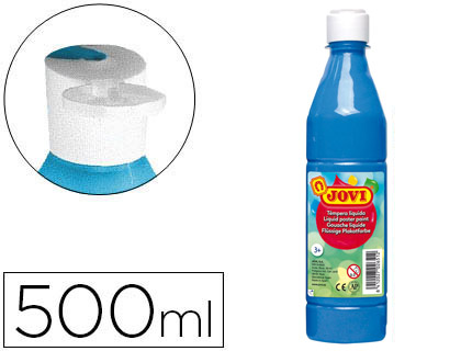 [20120] Tempera liquida jovi escolar 500 ml azul cyan