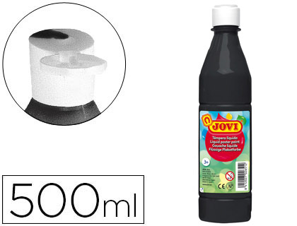 [20118] Tempera liquida jovi escolar 500 ml negro