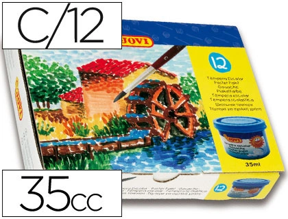[11459] Tempera jovi 35 ml caja de 12 colores surtidos
