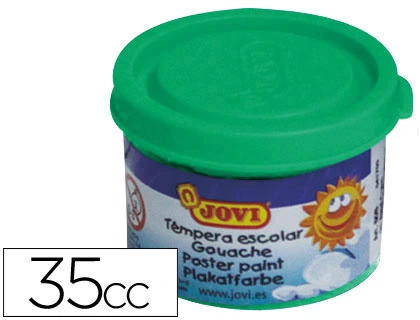 [7890] Tempera escolar jovi 35 ml color verde medio