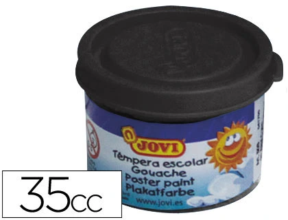 [7886] Tempera escolar jovi 35 ml color negro