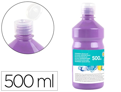 [59203] Tempera liquida liderpapel escolar 500 ml lila