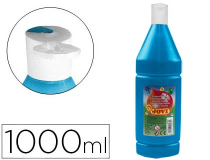 [57422] Tempera liquida jovi escolar 1000 ml azul cyan
