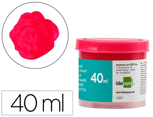 [62932] Tempera liderpapel escolar 40 ml magenta