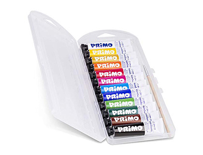 [155751] Tempera primo en tubo aluminio de 12 ml blister plastico 12 colores surtidos