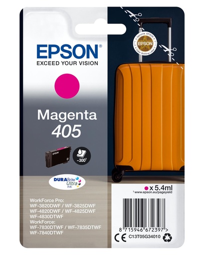 [40661] [C13T05G34020] EPSON Singlepack Magenta 405 DURABrite Ultra Ink