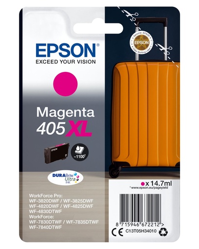 [40635] [C13T05H34010] EPSON Singlepack Magenta 405XL DURABrite Ultra Ink