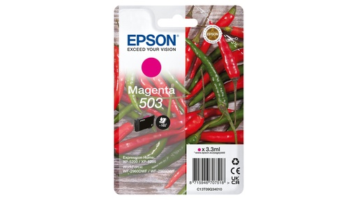 [47465] [C13T09Q34010] EPSON Cartucho Magenta 503 WF-2960dwf,WF-2965dwf, XP-5205 Pimiento