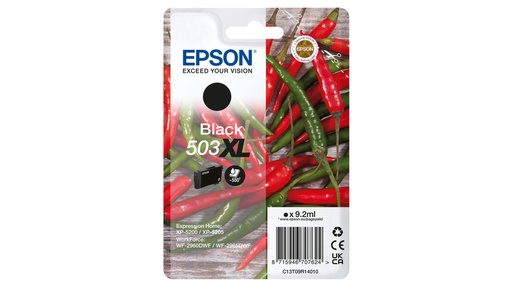[47468] [C13T09R14010] EPSON Cartucho Negro 503XL WF-2960dwf,WF-2965dwf, XP-5205 Pimiento