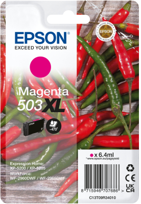 [59387] [C13T09R34020] EPSON Tinta magenta 503 Pimientos