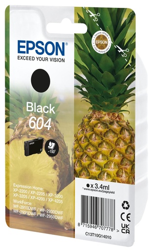 [48692] [C13T10G14020] EPSON Cartucho Negro 604