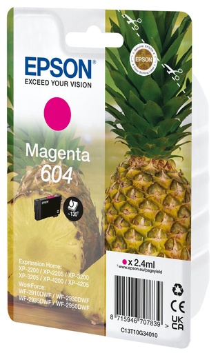 [48693] [C13T10G34020] EPSON Cartucho Magenta 604