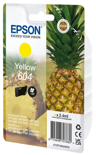 [48690] [C13T10G44020] EPSON Cartucho Amarillo 604