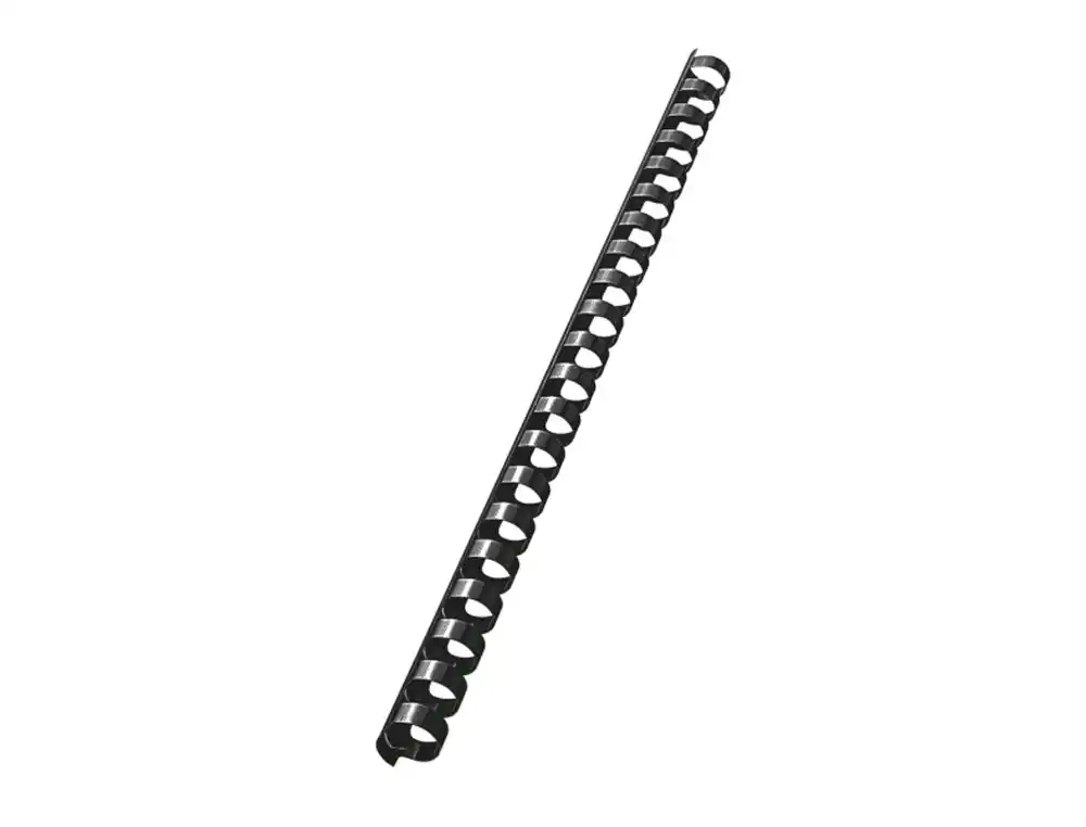[242720] Canutillo leitz combid plastico 14 mm 125 hojas color negro caja de 100 unidades