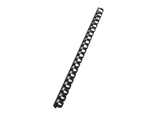 [242720] Canutillo leitz combid plastico 14 mm 125 hojas color negro caja de 100 unidades