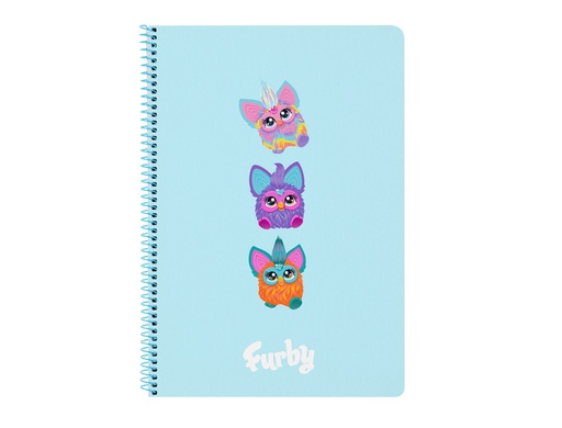 [243593] Cuaderno espiral safta folio 80h 60gr cuadro 4mm tapa extradura furby