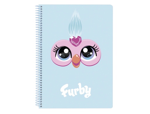 [243592] Cuaderno espiral safta cuarto 80h 60gr cuadro 4mm tapa extradura furby