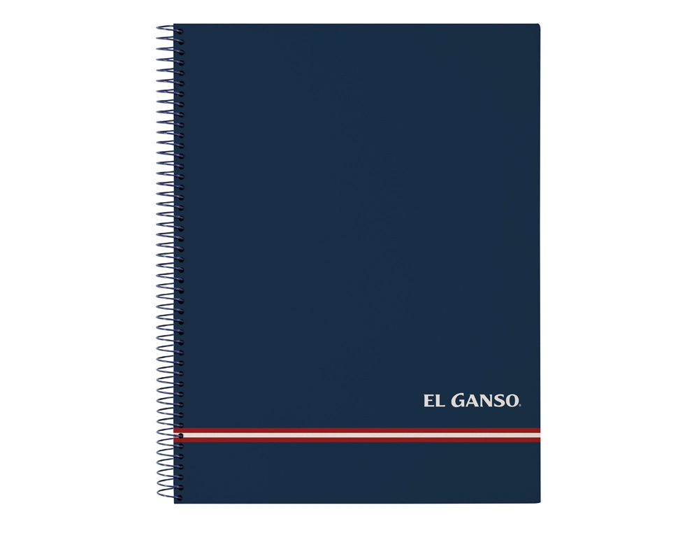 [236643] Cuaderno espiral safta microperforado din a4 tapa forrada 120 hojas cuadro 5 mm 60 gr el ganso classic