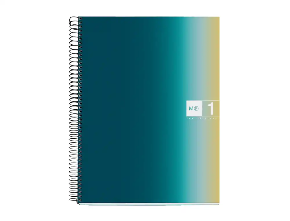 [173781] Cuaderno espiral miquelrius din a4 80 hojas 90 gr cuadro 5 mm tapa forrada aurora iceland