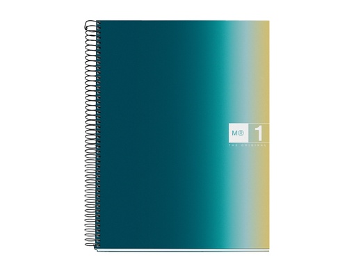 [173781] Cuaderno espiral miquelrius din a4 80 hojas 90 gr cuadro 5 mm tapa forrada aurora iceland