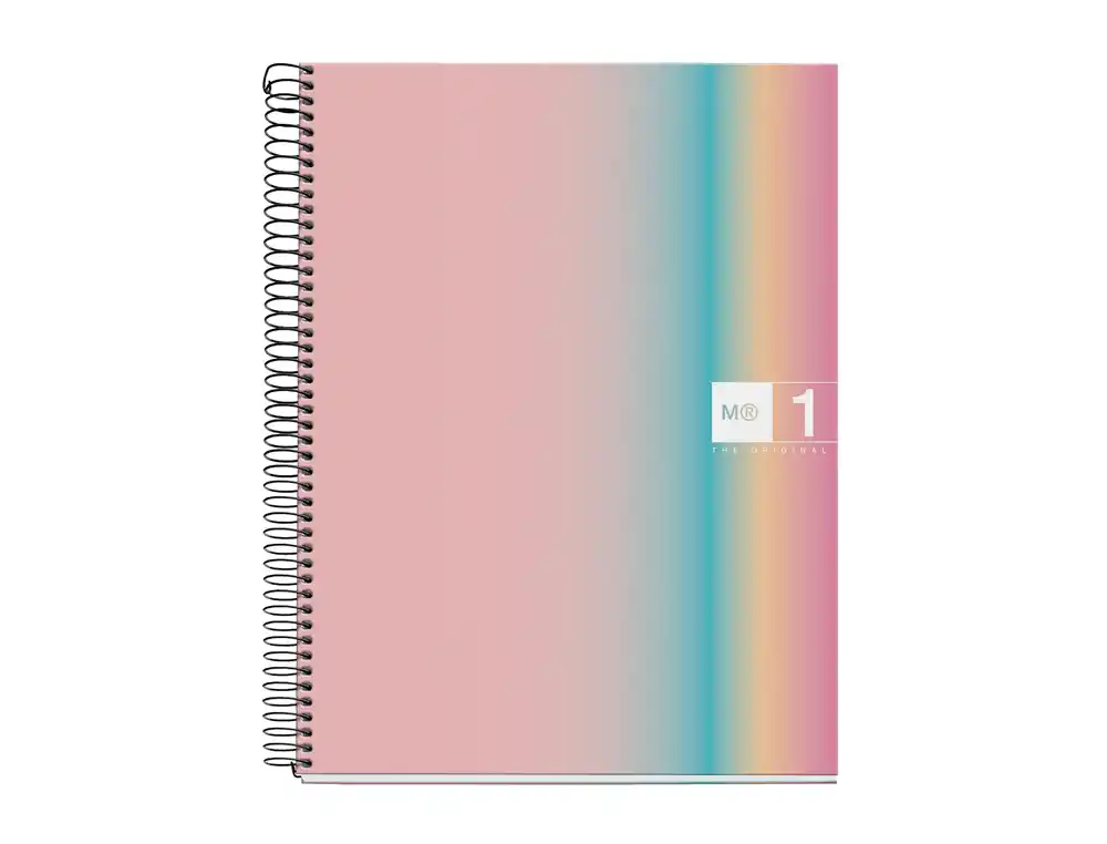 [173778] Cuaderno espiral miquelrius din a4 80 hojas 90 gr cuadro 5 mm tapa forrada aurora west
