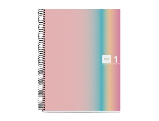 [173778] Cuaderno espiral miquelrius din a4 80 hojas 90 gr cuadro 5 mm tapa forrada aurora west
