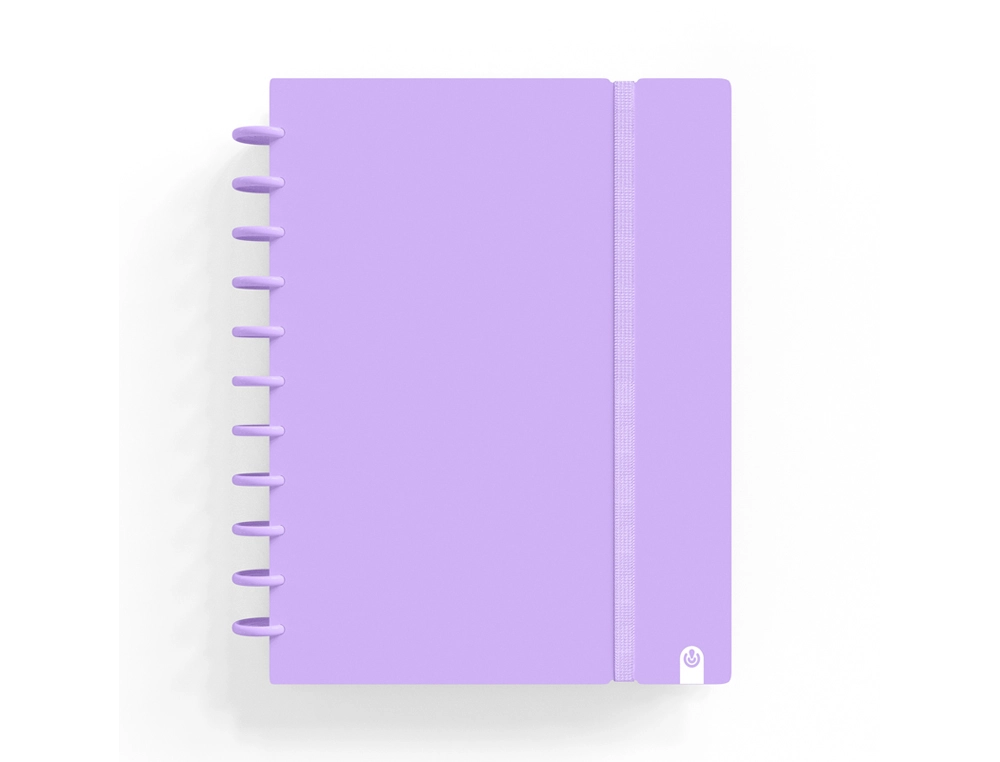 [170604] Cuaderno carchivo ingeniox foam a5 80h cuadricula malva pastel