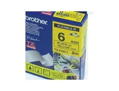 [503662] Cinta para etiquetadores brother cinta rotuladora amarillo/negro
