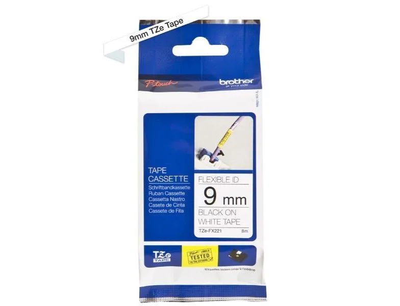 [503657] Cinta para etiquetadores brother cinta rotuladora blanco/negro