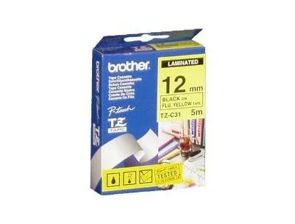 [503652] Cinta para etiquetadores brother cinta rotuladora amarillo fluor12