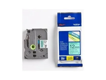 [503647] Cinta para etiquetadores brother cinta rotuladora verde/negro12