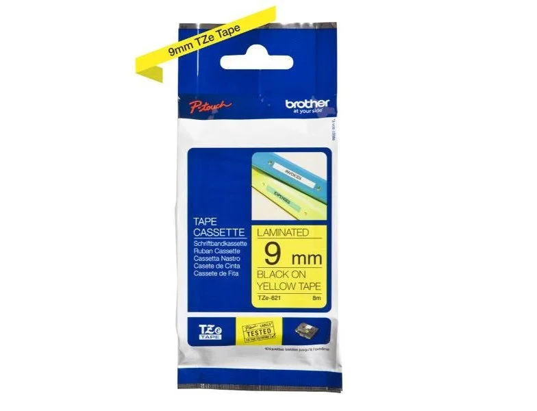 [503641] Cinta para etiquetadores brother cinta rotuladora amarillo / negro9