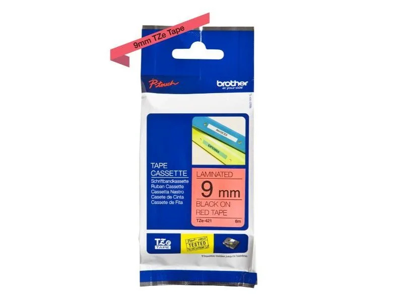 [503627] Cinta para etiquetadores brother cinta rotuladora rojo / negro9