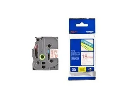 [503608] Cinta para etiquetadores brother cinta rotuladora blanco / rojo18