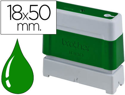 [35906] Sello automatico brother 18 mm x 50 mm verde