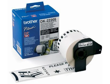 [33862] Cinta de papel continuo brother dk-22205 para impresoras de etiquetas ql