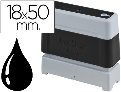 [28571] Sello automatico brother 18 mm x 50 mm negro