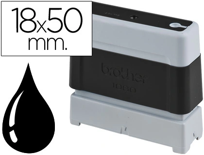[28571] Sello automatico brother 18 mm x 50 mm negro