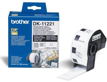 [44088] Etiqueta brother dk11221 23x23 mm 1000 etq para impresoras ql