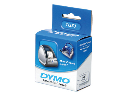 [37241] Etiqueta adhesiva dymo 11353 -tamaño 24x12 mm para impresora 400 1000 etiquetas uso multifuncion