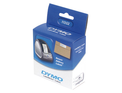 [37237] Etiqueta adhesiva dymo 99013 -tamaño 89x36 mm para impresora 400 260 etiquetas uso direcciones plastico tte.