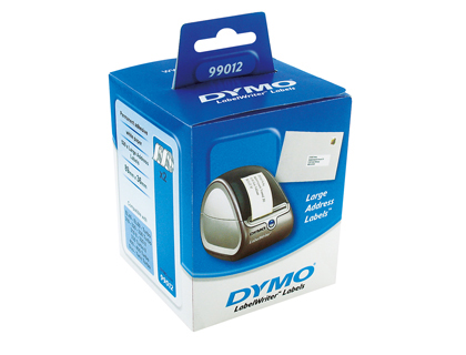[36602] Etiqueta adhesiva dymo 99012 -tamaño 89x36 mm para impresora 400 260 etiquetas uso direcciones papel c/2