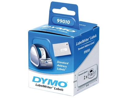 [36601] Etiqueta adhesiva dymo 99010 -tamaño 89x28 mm para impresora 400 130 etiquetas uso direcciones caja de 2