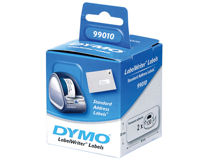 [36601] Etiqueta adhesiva dymo 99010 -tamaño 89x28 mm para impresora 400 130 etiquetas uso direcciones caja de 2
