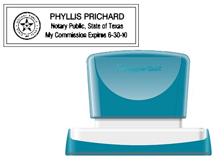 [152179] Sello x'stamper quix personalizable color negro medidas 22x69 mm q-18