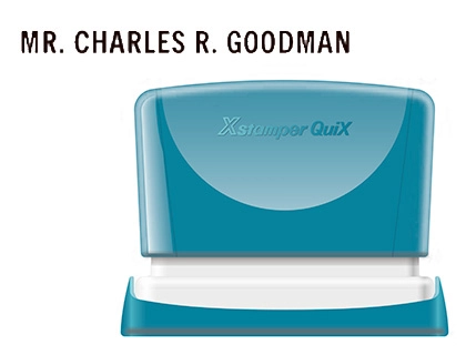 [152173] Sello x'stamper quix personalizable color negro medidas 4x60 mm q-05